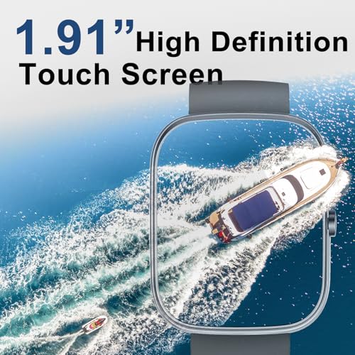 1.91-Inch Smartwatch for Males and Ladies – Sensible Name Performance, Health Tracker with Over 100 Sports activities Modes, IP68 Waterproof Ranking, Coronary heart Price and Sleep Monitoring, SpO2,...