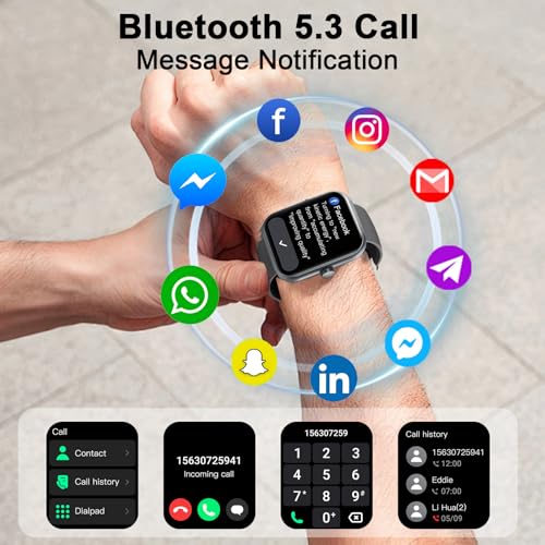 1.96” HD Good Health Look ahead to Males and Girls - Make/Obtain Calls, 112+ Sports activities Modes, IP68 Waterproof Tracker with Pedometer, Calorie Counter, Sleep Monitor, and Coronary heart Charge...