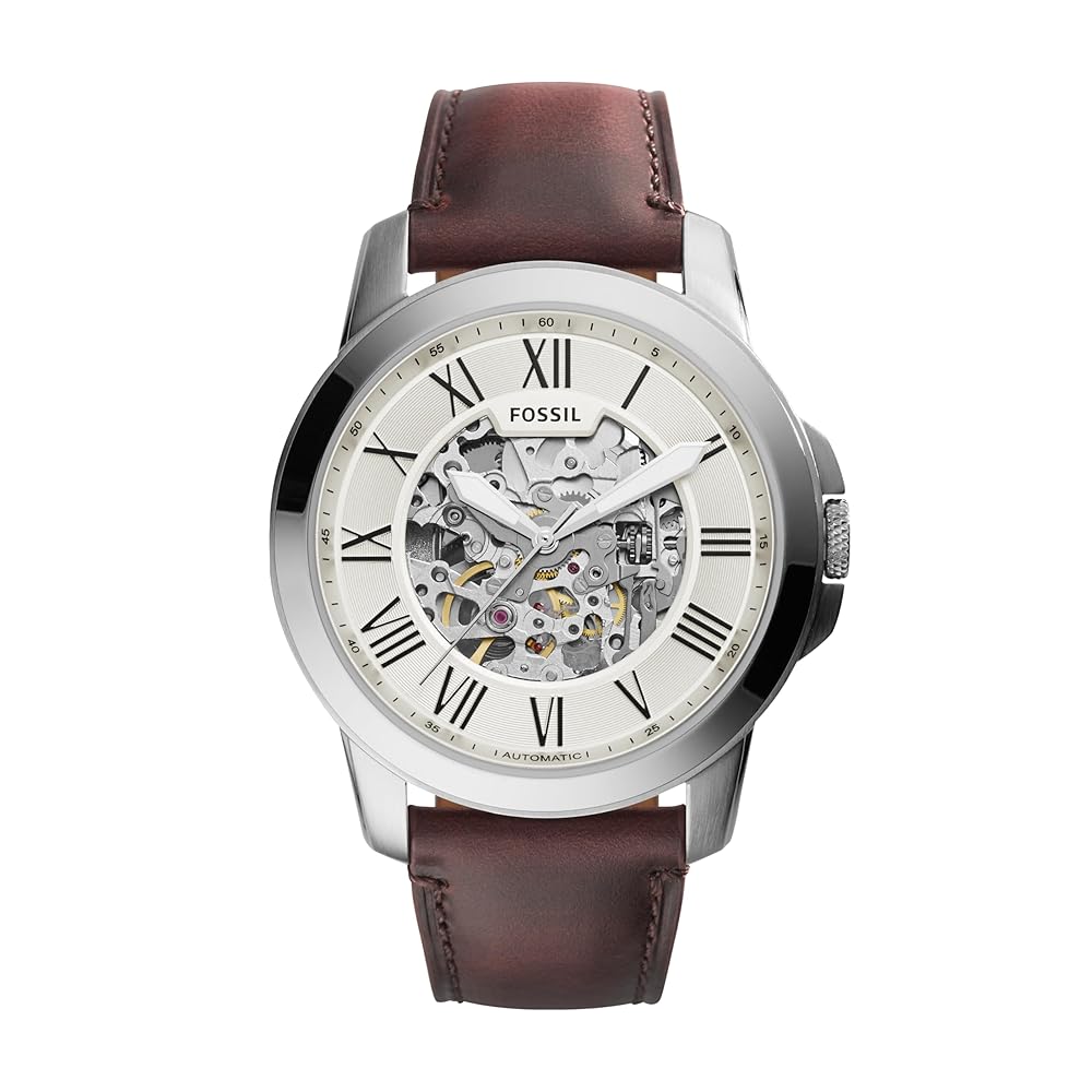 Fossil Grant Males’s Watch that includes Chronograph or Automated Show, out there with Real Leather-based or Stainless Metal Strap