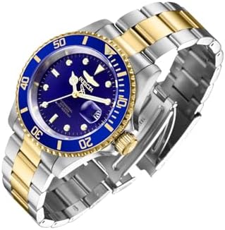 Invicta Males's Professional Diver Quartz Timepiece with Stainless Metal Band